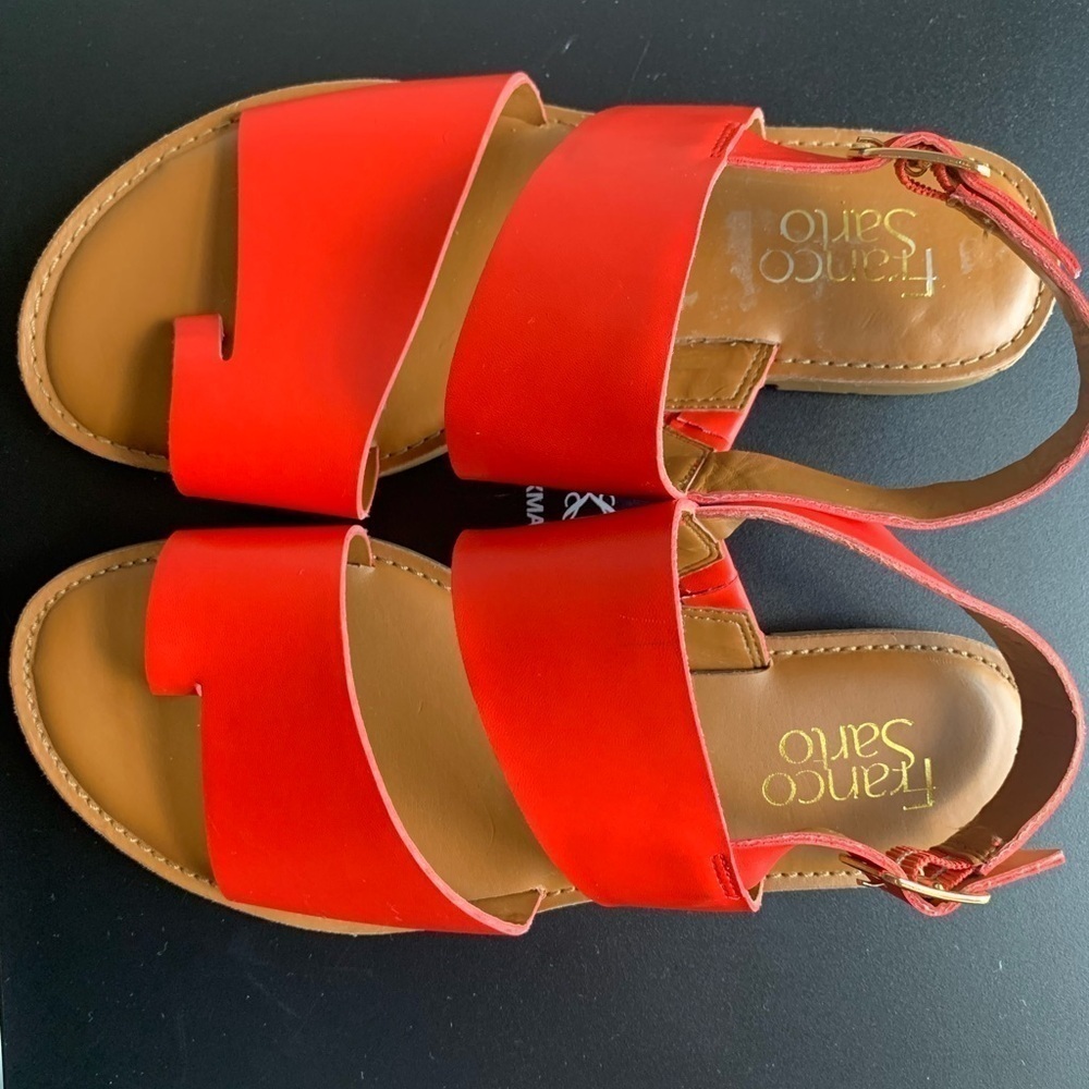 Franco Sarto Orange “Joan” Sandals in Size 7M - Picture 3 of 6